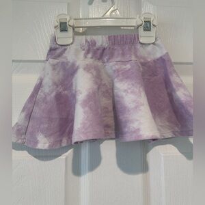 Star Wars Girls 2T Purple & White Tie Dye Swing Skirt Kidcore Summer Vacation